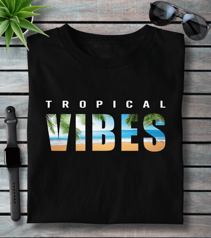 Tropical Vibes Typography T-shirt